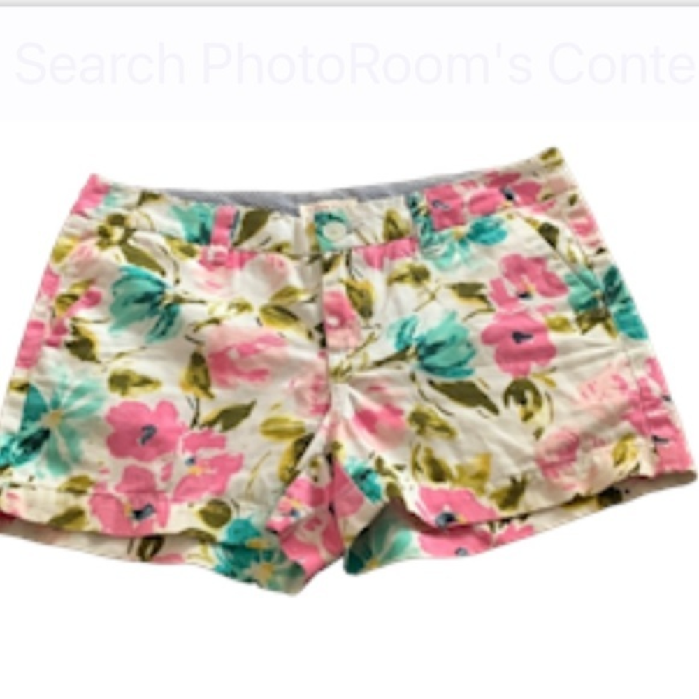 Merona‎ Floral Spring Multicolored Simple Shorts 2 Summer Women's